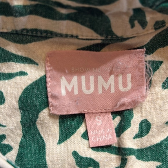 Show Me Your Mumu Green Zebra Print Pajama Set sz S - Picture 8 of 12